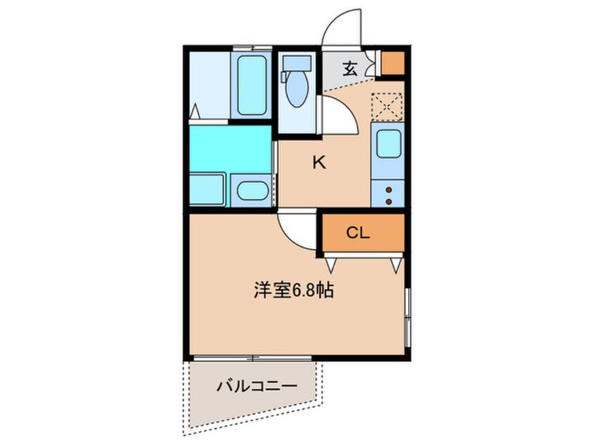 間取図 ＴＩＥＲＲＡ安城　ＷＥＳＴ