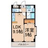 クオン千原 1LDKの間取り