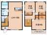 ガーデンパスA棟 3LDKの間取り