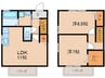 メゾンかぐやＡ 2LDKの間取り