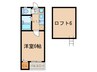 Luna Court 1Kの間取り