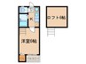 Luna Court 1Kの間取り