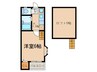 Luna Court 1Kの間取り