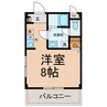 オータム・ライト２ 1Kの間取り