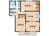 ピューラⅡ 3DKの間取り