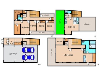 間取図 名東区高間町戸建