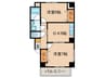 シェソワ町南 2DKの間取り