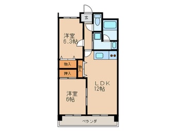 間取図 レインボー鶴里