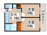 ｆメゾン桜本町 2DKの間取り