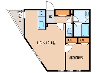 間取図 DEVELD栄生　WEST