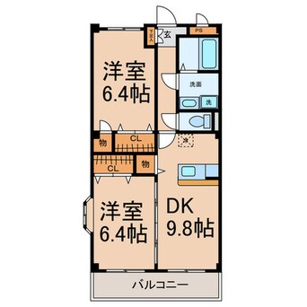 間取図 クレセール松岡