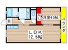 グリーンパレス 1LDKの間取り