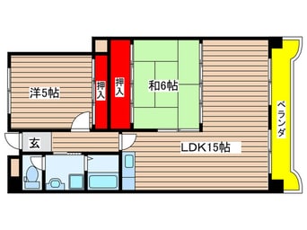 間取図 シャンポ－ル鴻の巣