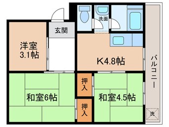 間取図 メゾン冨田