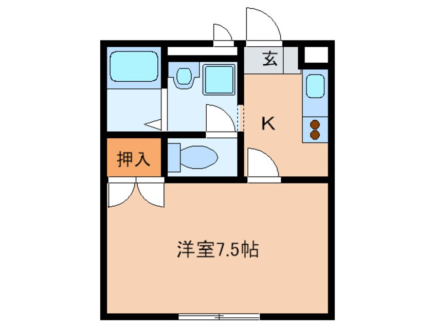 間取図 アム－ル　ナナ