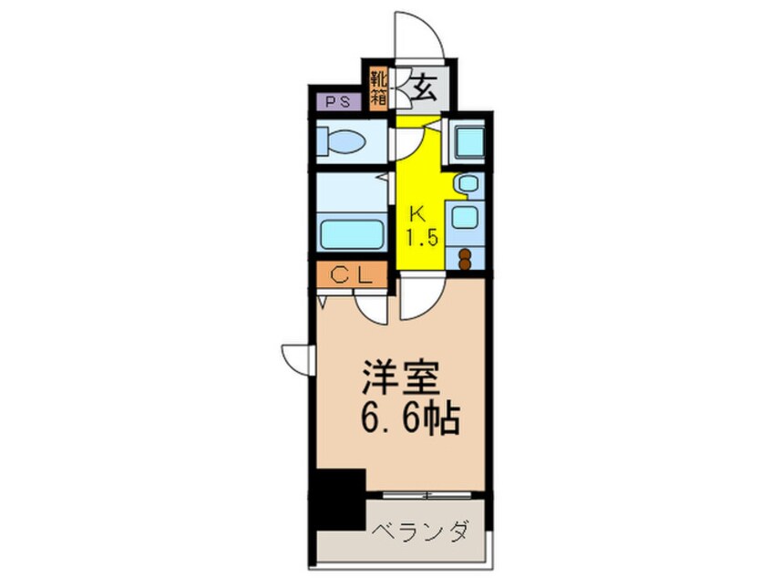 間取図 ﾌﾟﾚｻﾝｽ大須観音駅前ｻｸｼｰﾄﾞ(1205)