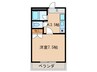 ハイツGREEN-ARPEGGIO 1Kの間取り