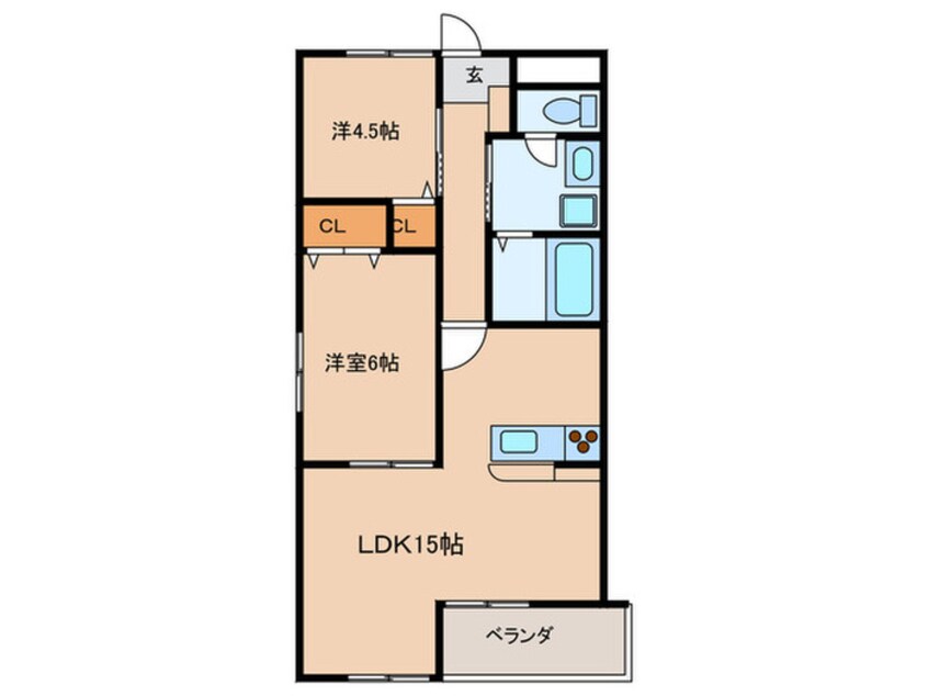間取図 ダイアヒルズ住吉　Ⅰ
