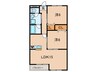 ダイアヒルズ住吉　Ⅰ 2LDKの間取り