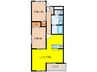 ダイアヒルズ住吉　Ⅰ 2LDKの間取り