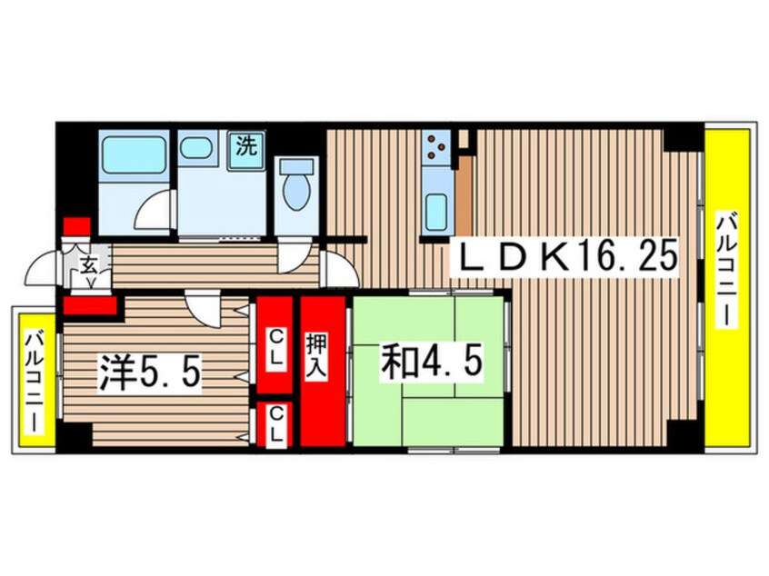 間取図 メゾン鶴羽