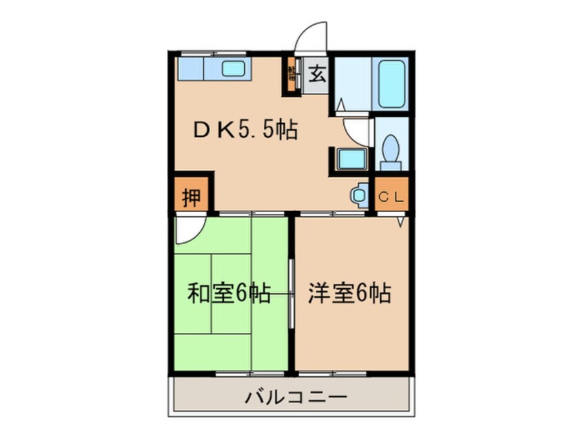 間取図 シャトレ藤