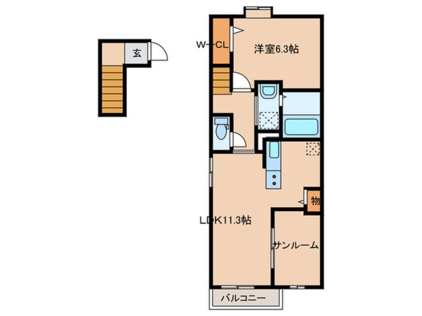 間取図 アムール　Ⅱ