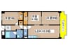 ロイヤル白鳥 3LDKの間取り