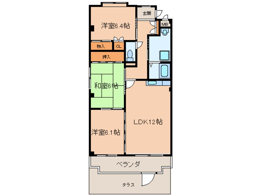 間取図 フォレストサイドＫ－Ⅲ