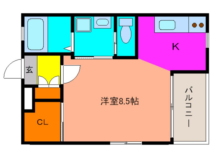 間取図 メゾンド銀乃杜２