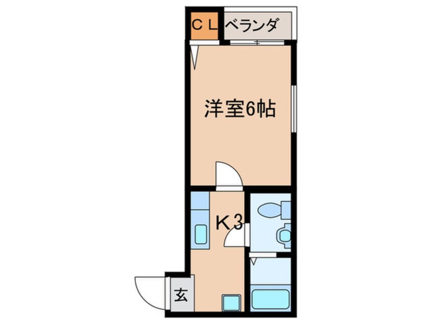 間取図 コーポ愛花夢