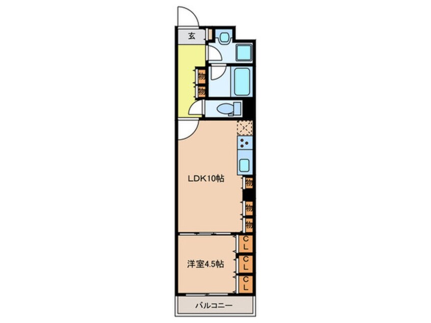 間取図 シティハウス名駅那古野（1502）