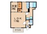 クレセント 1LDKの間取り