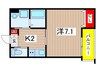 仮)野並１丁目アパート 1Kの間取り
