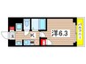 ライジングコート瑞穂通（802） 1Kの間取り