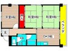 ビュ－パレ－平針 3DKの間取り