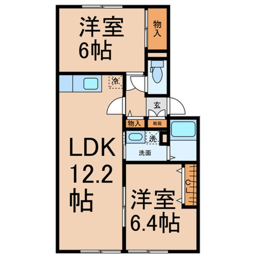 間取図 ヴィラ・中ノ島