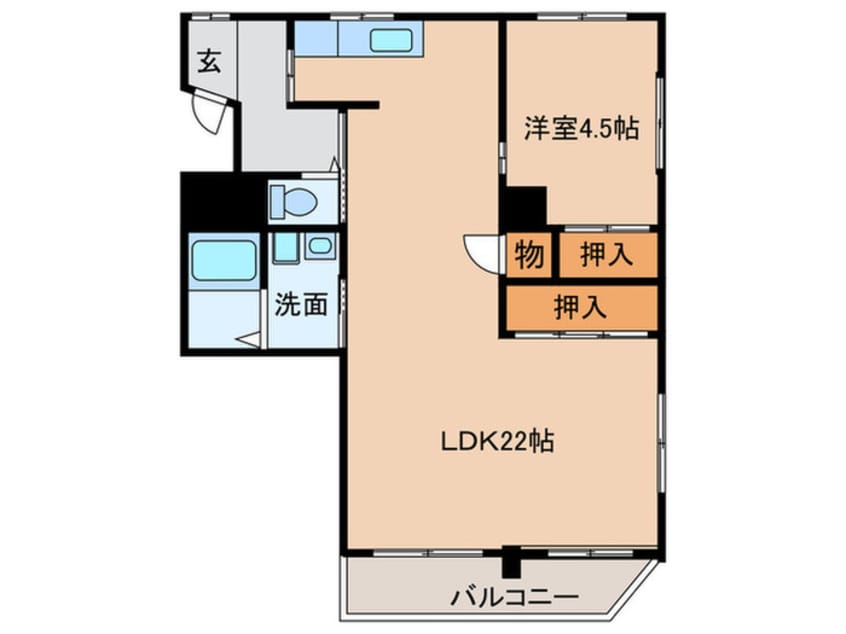間取図 アビタマルフク