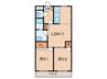 マンションソレイユ 2LDKの間取り
