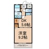 Ｄｅｂｕｔ 1DKの間取り