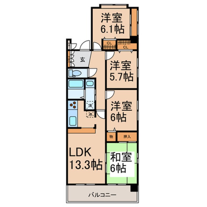 間取図 カトルセゾン