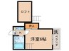 ボナール金山 1Kの間取り