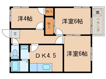 間取図 コーポ永楽南棟