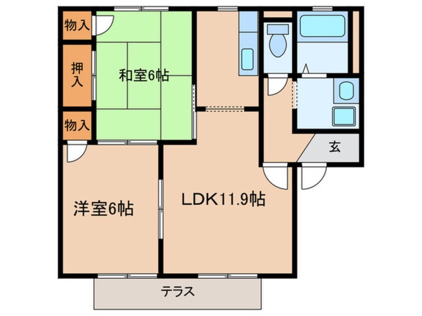 間取図 オーシャン