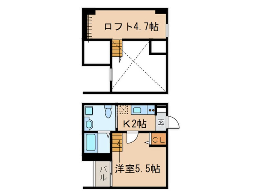 間取図 ブルースカイ