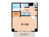 第６メゾン吾妻 1Kの間取り