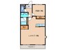プリマヴェイラ 1LDKの間取り