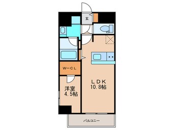 間取図 ﾌﾟﾚｻﾝｽ新栄町ｷﾞｬﾗﾝﾄ(1301)