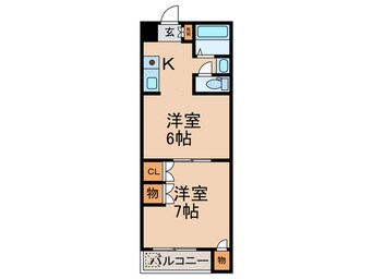 間取図 ディオネ四ッ谷Ⅱ