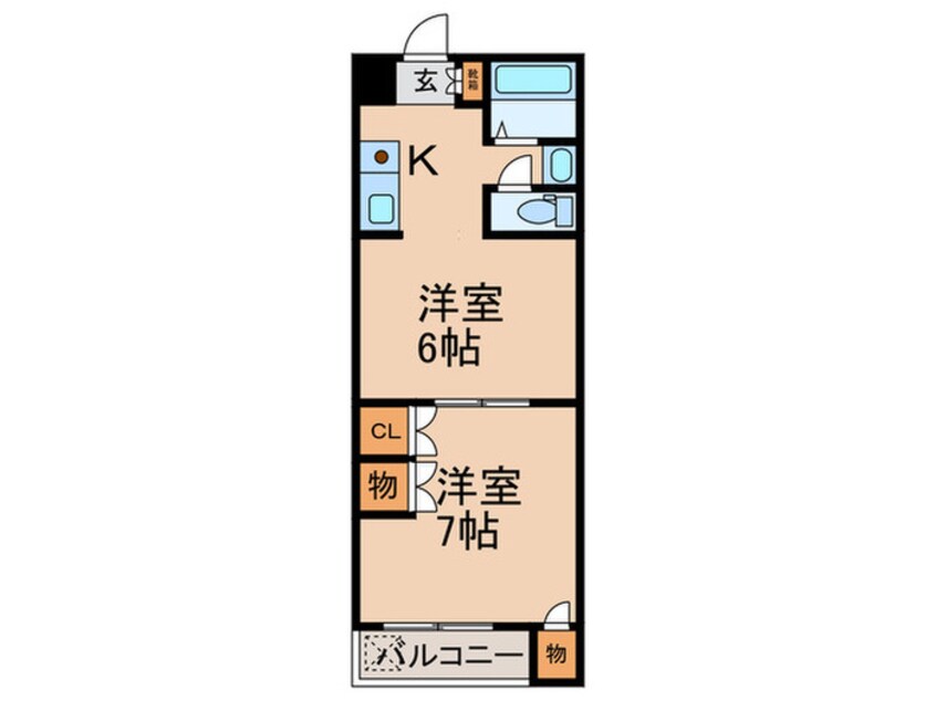 間取図 ディオネ四ッ谷Ⅱ